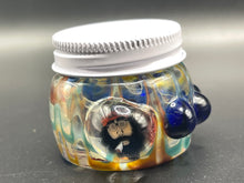 38mm Heady Jar Jug Hand-blown OG Chong Face Millie with Threaded Cap
