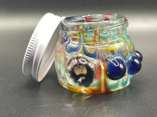 38mm Heady Jar Jug Hand-blown OG Chong Face Millie with Threaded Cap