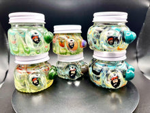 38mm Heady Jar Jug Hand-blown OG Chong Face Millie with Threaded Cap