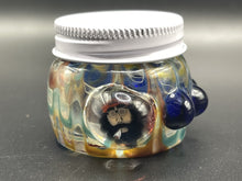 38mm Heady Jar Jug Hand-blown OG Chong Face Millie with Threaded Cap