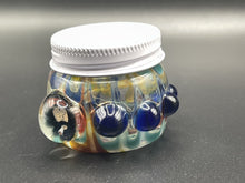 38mm Heady Jar Jug Hand-blown OG Chong Face Millie with Threaded Cap