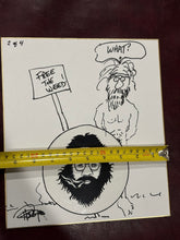 “FREE THE WEED” Tommy Chong Doodle Art Canvas Signed 2/4
