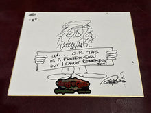 “PROTEST SHIT” Tommy Chong Doodle Art Canvas Signed 4/4