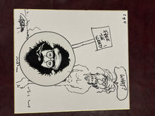 “FREE THE WEED” Tommy Chong Doodle Art Canvas Signed 2/4