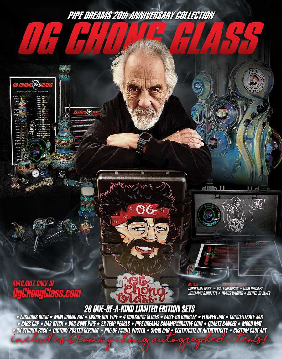 20th ANNIVERSARY LIMITED EDITION OG CHONG GLASS PIPE DREAMS 
